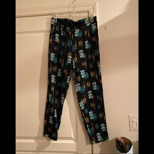 Large Laura Byrnes PUG High Waisted Crop Tiki pants